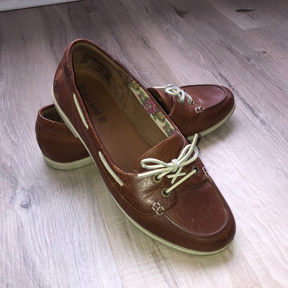 Timberland Earth keepers women’s leather boat shoe